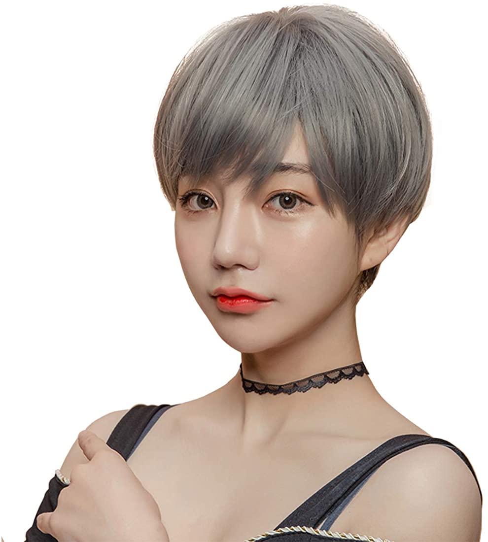 FESHFENウィッグ ショート フルウィッグ 女性ウイッグ ボブ かつら wig