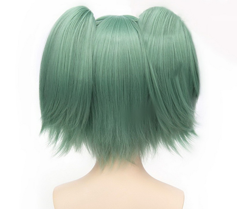 FESHFEN ウィッグ　コスプレ　暗殺教室茅野 カエデ グリン　ポニーテールフル cosplay wig　xmky050506