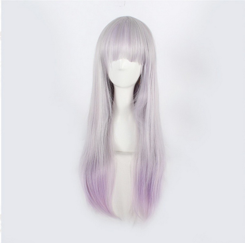 FESHFEN ウィッグ　コスプレ原宿　欧米風　グラデーションマルチカラー　ストレート　フル cosplay wig　xmky050508