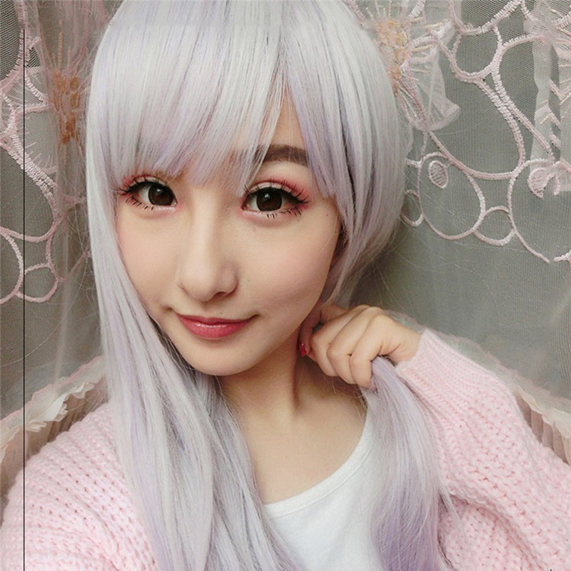 FESHFEN ウィッグ　コスプレ原宿　欧米風　グラデーションマルチカラー　ストレート　フル cosplay wig　xmky050508 - ウインドウを閉じる