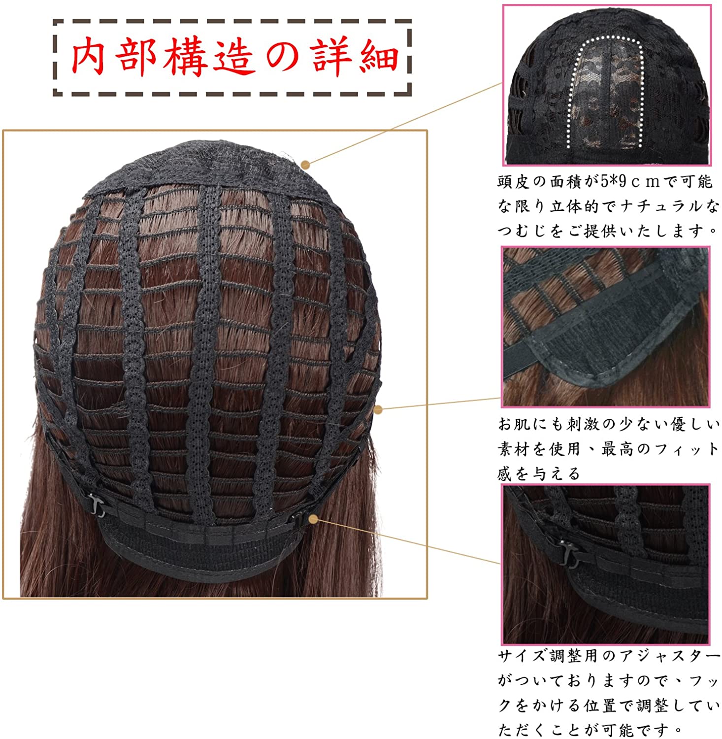 FESHFEN ウィッグ ロング フルウィッグ レディース かつら wig うぃっぐ ストレート 自然 耐熱 医療用 原宿系 小顔効果 ネット付き 人気ロング ダークブラウン 5026 - ウインドウを閉じる